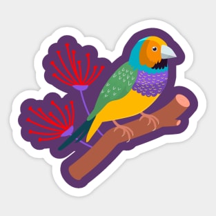 Colorful Bird Sticker